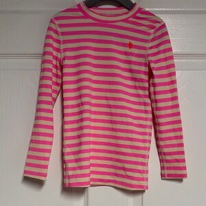 Crewcuts Pink and Cream Striped Kids Rashguard
